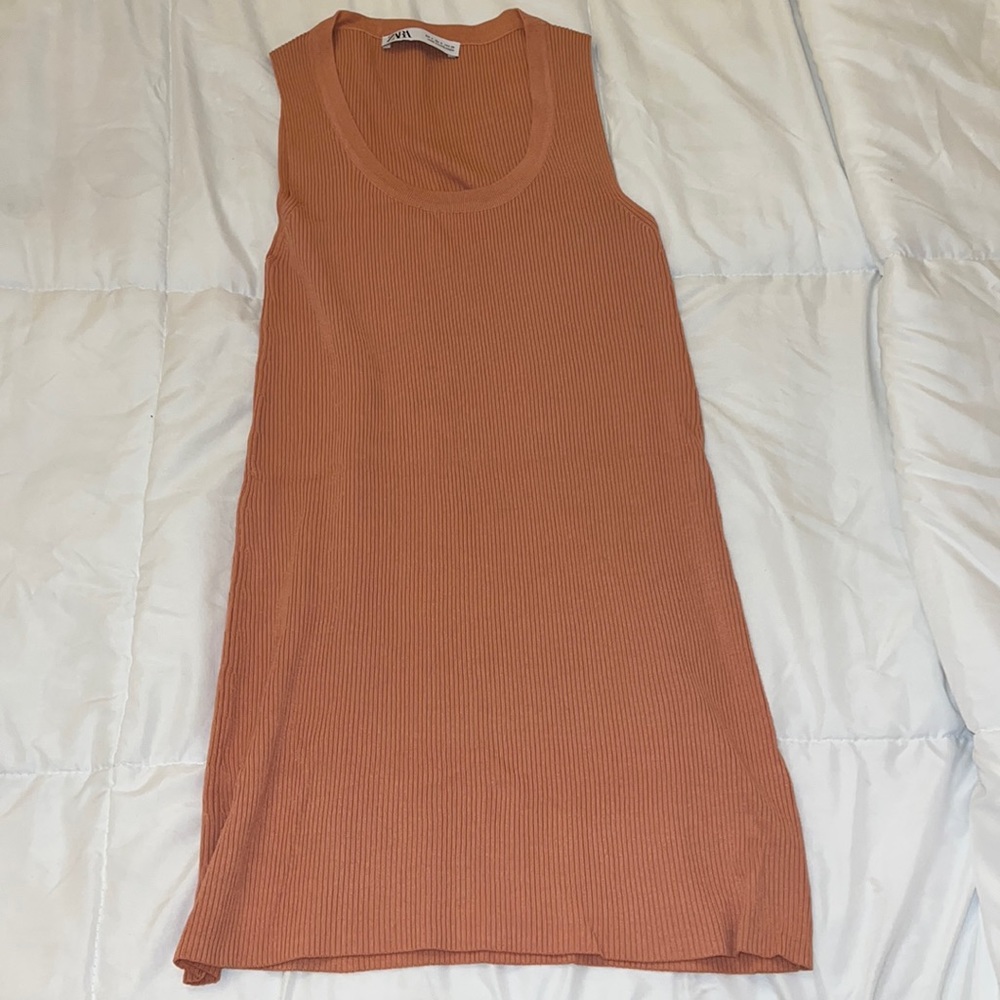 Knit Sleeveless Tank Ribbed Sweater Top Tunic